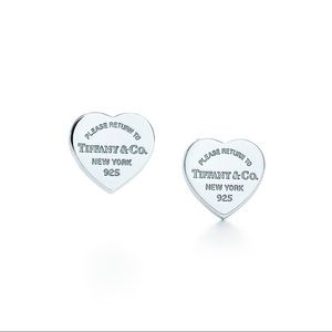 Tiffany & Co mini heart tag earrings